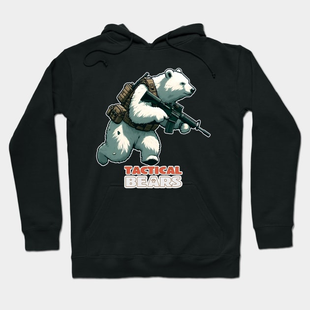 Tactical Bears Hoodie by Rawlifegraphic